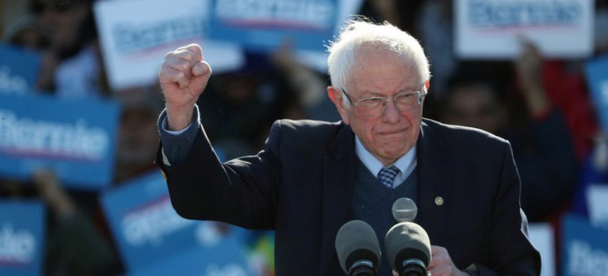 Presidential candidate Sen. Bernie Sanders speaks during a rally at Grant Park on March 7, 2020, in Chicago. (photo: John J. Kim/Chicago Tribune)