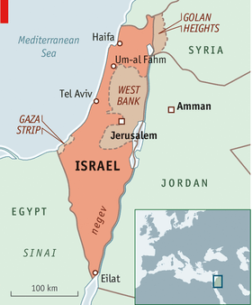 MAP OF PALESTINE/ISRAEL