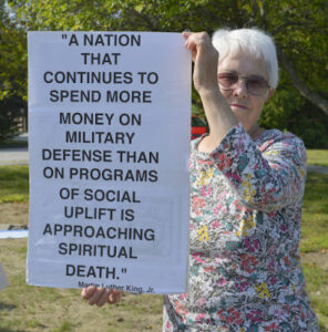 A nation that continues to spend more money on military defense than on programs of social uplift is approaching spiritual death. -MLK