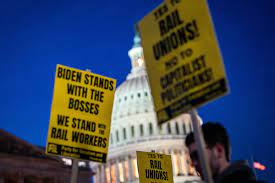 RAILROAD WORKERS STRIKE