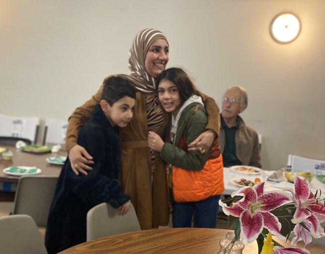 REUNION OF A JUBILANT MOTHER AND CHILDREN AFTER TWO YEAR SEPARATION