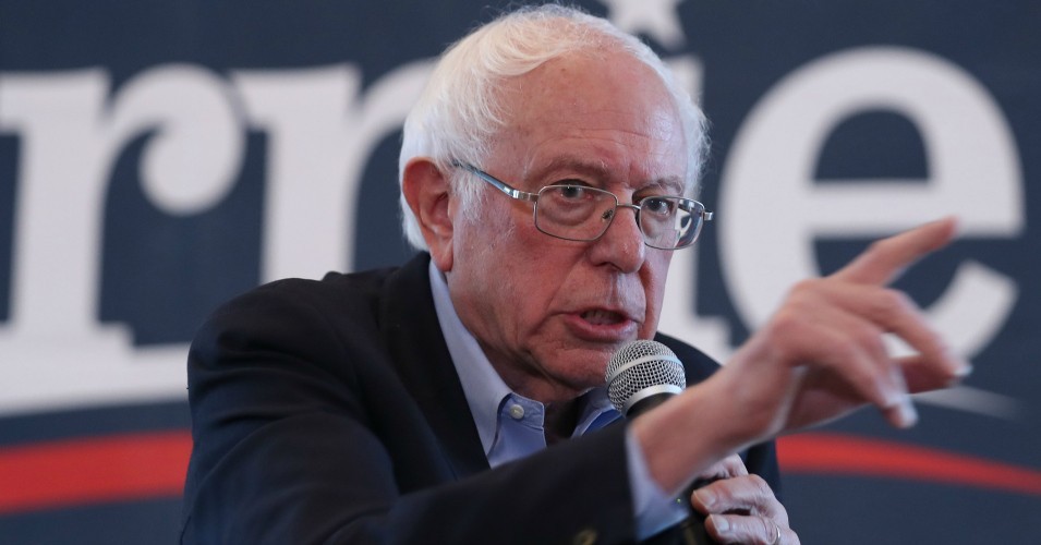 Democratic presidential candidate Sen. Bernie Sanders (I-Vt.) speaks during a campaign event at NOAH's Events Venue on December 30, 2019 in West Des Moines, Iowa.