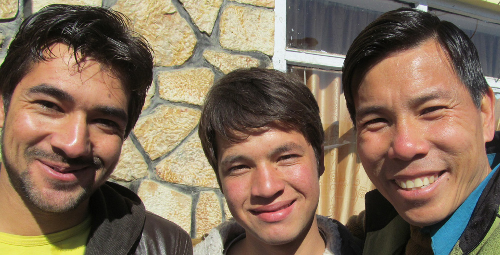 Raz, Abdulhai and I in Kabul Afghanistan