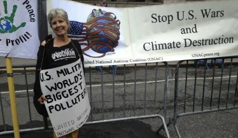 Mary at the Peoples Climate March in NYC
