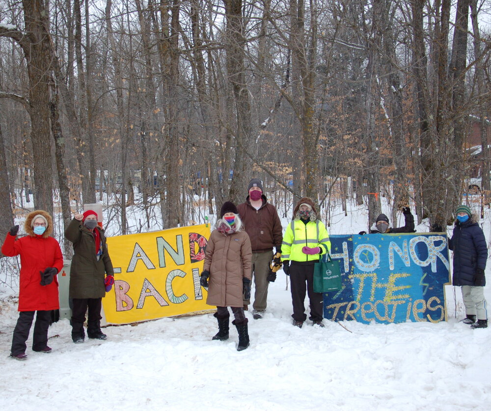Women Against Military Madness visited a resistance encampment in northern Minnesota.