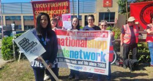 UK Postal Workers Strike Leicester