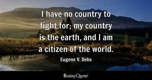I HAVE NO COUNTRY TO FIGHT FOR...
