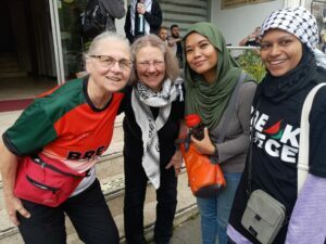 COLEEN ROWLEY WITH OTHER GAZA FLOTILLA MEMBERS 4-28-24
